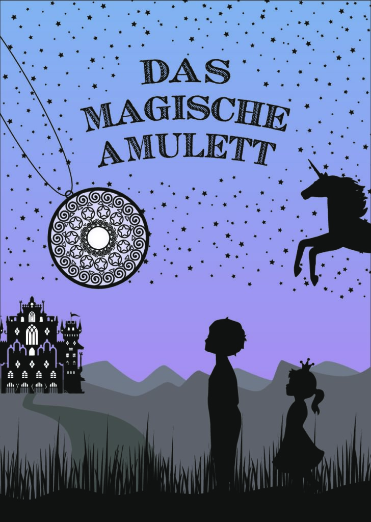 Unser Plakat für "Das magische Amulett" wurde gestaltet von unserem Chormitglied Michelle-Lara Nietschke